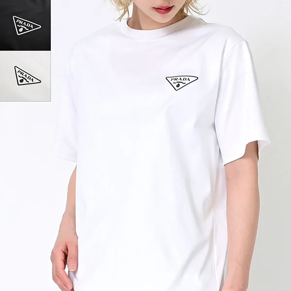 プラダ 三角 ロゴ 半袖 Tシャツ スーパーコピー UJN656