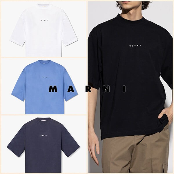 マルニ スーパーコピー MARNI CHEST MINI ロゴ コットンTシャツ HUMU0223P1 USCS87