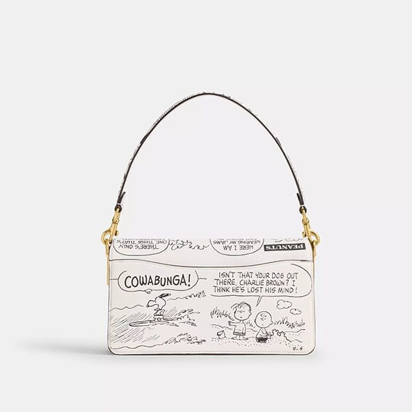 高品質スヌーピー限定コラボ【コーチ】タビーショルダーバッグ26 CCB04