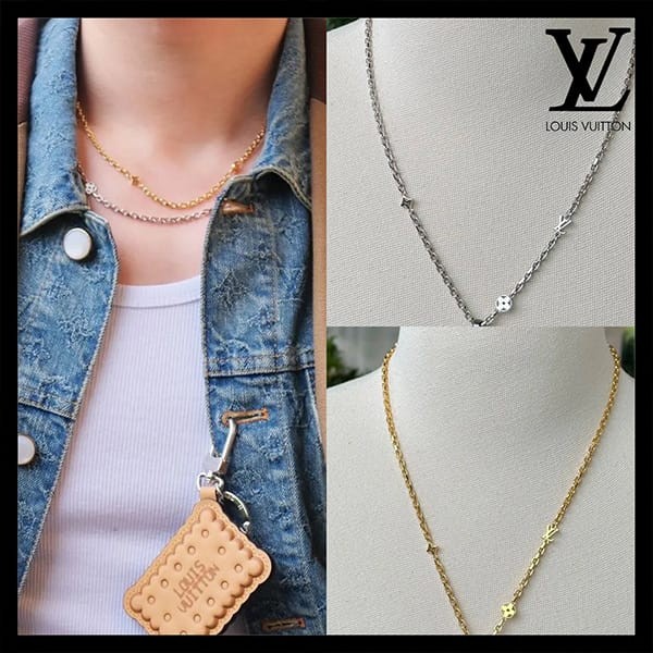 【ルイヴィトン】チェーン・LV ユアーズ 偽物 ネックレス シンプル M02740
