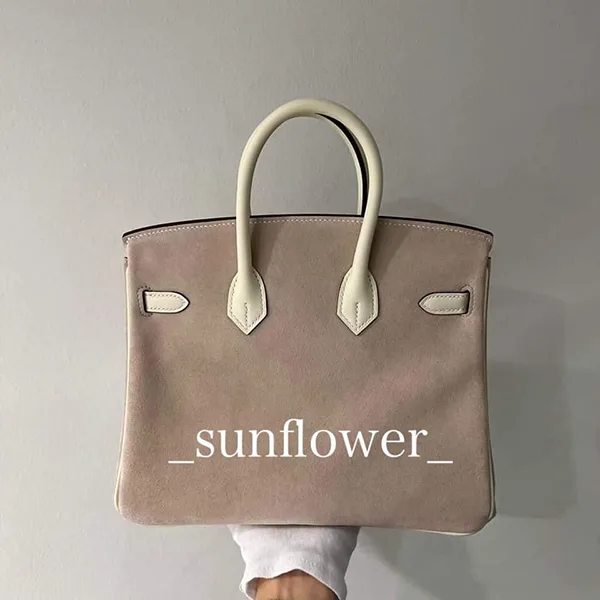 先取り！エルメス バーキン25cm 偽物 スウェード ナタ/S金具 h257166