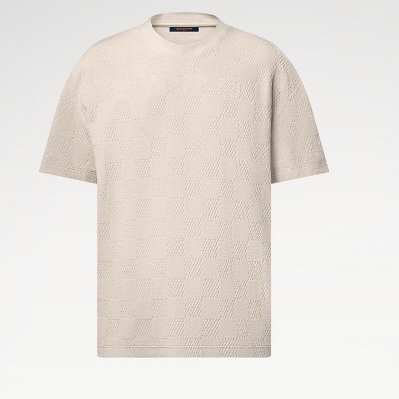 夏の定番 ルイヴィトン ダミエ フレンチテリー Tシャツ 1AHUVB