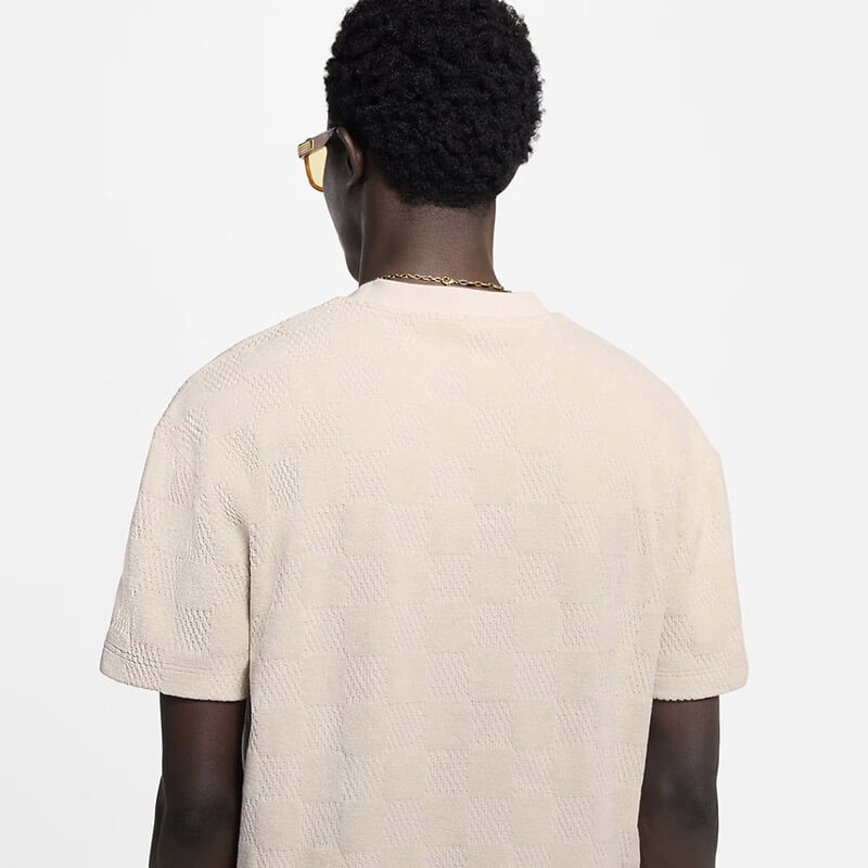 夏の定番 ルイヴィトン ダミエ フレンチテリー Tシャツ 1AHUVB