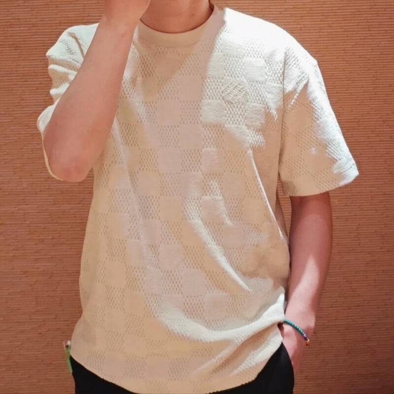 夏の定番 ルイヴィトン ダミエ フレンチテリー Tシャツ 1AHUVB