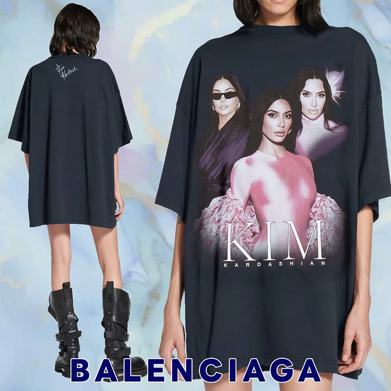 超人気☆バレンシアガ n級品 Kim K オーバーサイズTシャツ ドライジャージー blsj666235