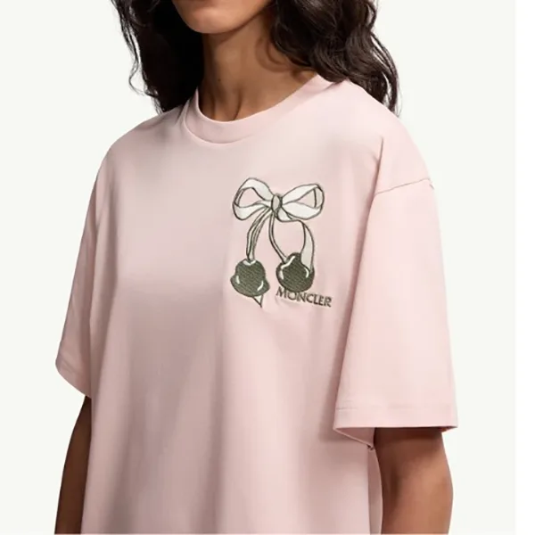 モンクレール ビーズロゴ コットン Ｔシャツ パチモン K20938C000