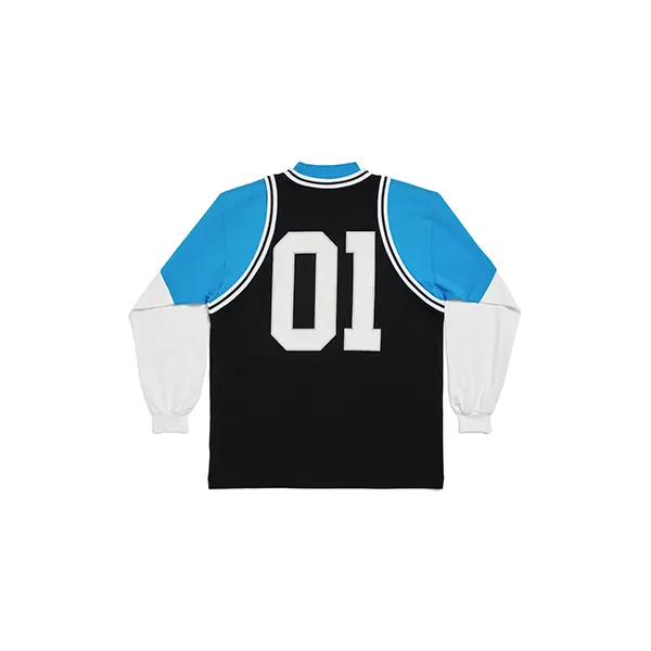 送料無料バレンシアガ Basketball Series レイヤード 長袖Tシャツ 822176TR