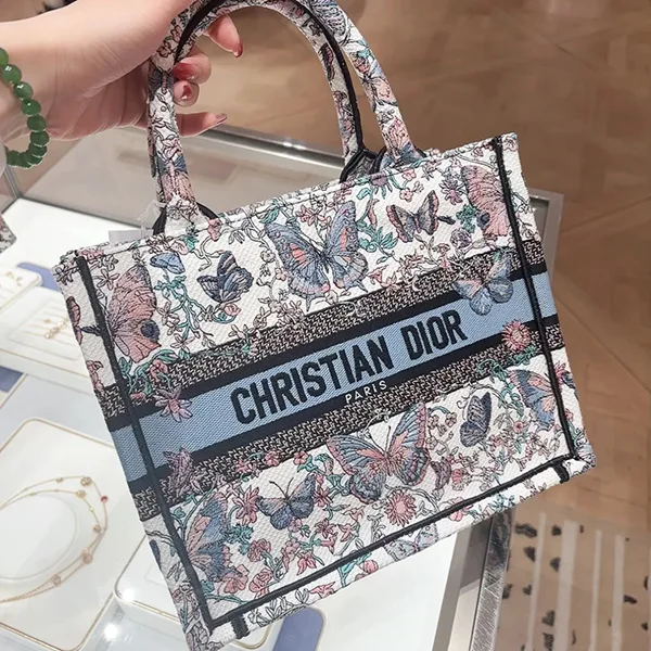 大人気【ディオール】 Book Tote バッグ パチモン スモール cd250710