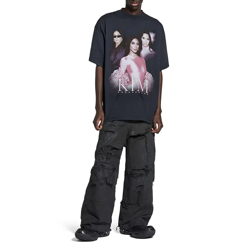 超人気☆バレンシアガ n級品 Kim K オーバーサイズTシャツ ドライジャージー blsj666235