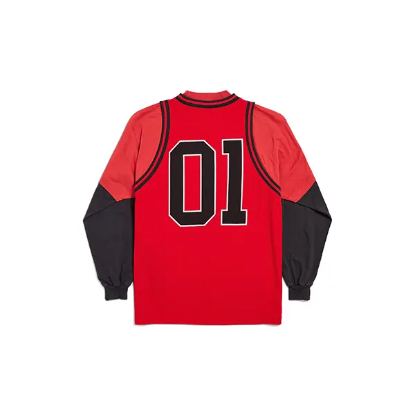 送料無料バレンシアガ Basketball Series レイヤード 長袖Tシャツ 822176TR