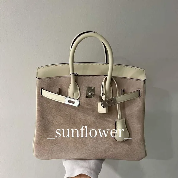 先取り！エルメス バーキン25cm 偽物 スウェード ナタ/S金具 h257166