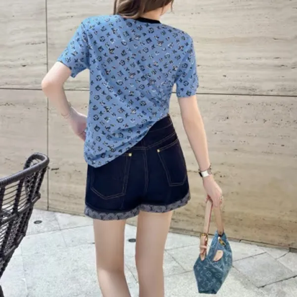 【チェーン付☆】ルイヴィトン グラフィックモノグラムTシャツ 偽物 1AIAL8