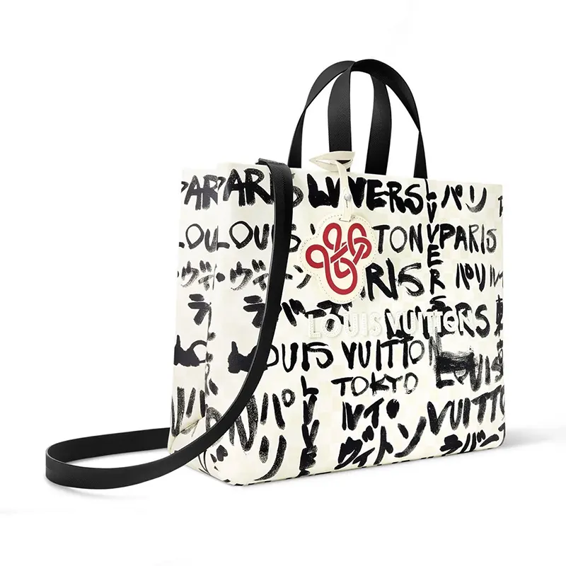 大人気新作 ルイヴィトン ショッパートートバッグ MM 偽物 NIGO ホワイト N40797