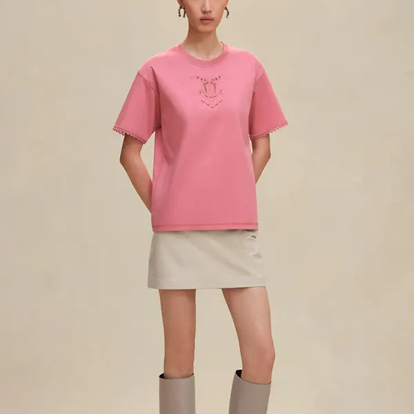 おすすめエルメス Tシャツ 激安 半袖 綿 パルフロワ パープル H5H4625DC5D34