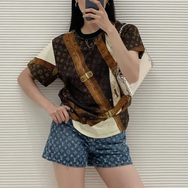 【お洒落♪】ルイヴィトン コピー★クルーネックTシャツ 1AGGLF