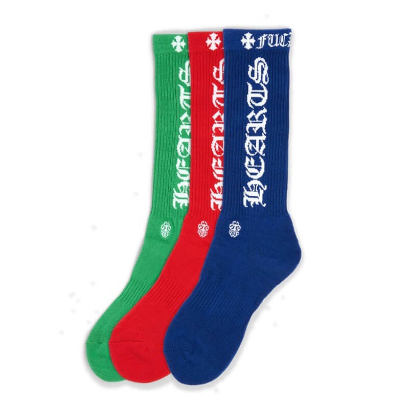 クロムハーツ ソックス 偽物 靴下 3足セット 全10種★入手困難