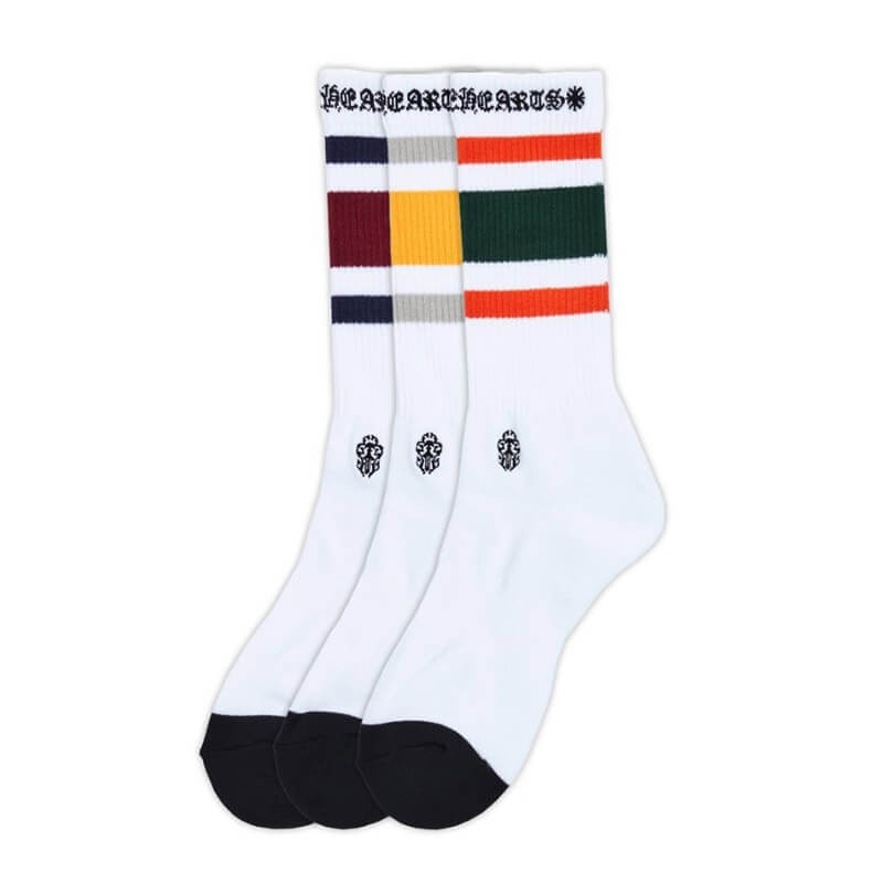 クロムハーツ ソックス 偽物 靴下 3足セット 全10種★入手困難
