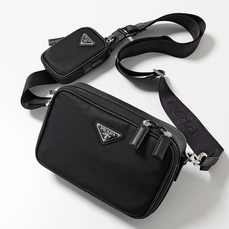 プラダ スーパーコピー ショルダーバッグ Re-Nylon xサフィアーノレザー バッグ 2VH070 2DMH