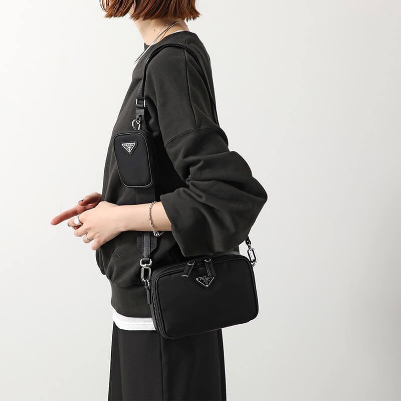 プラダ スーパーコピー ショルダーバッグ Re-Nylon xサフィアーノレザー バッグ 2VH070 2DMH