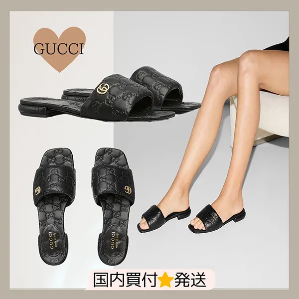 高品質グッチ ダブルG付き ウィメンズスライドサンダル 816330