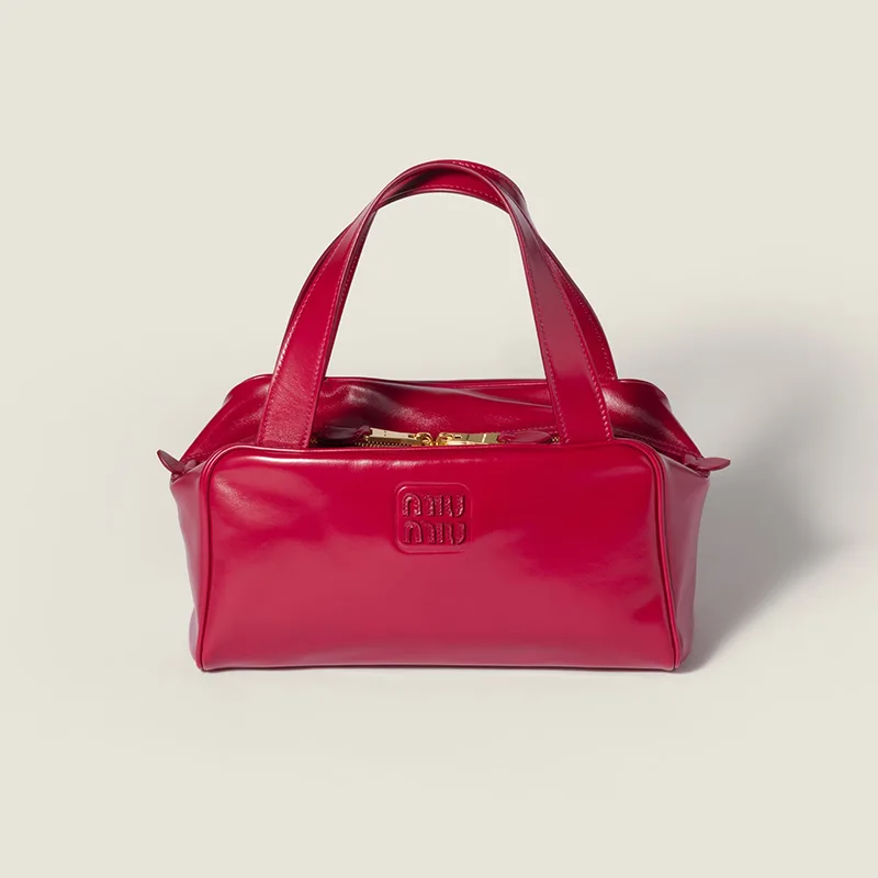 注目度NO.1ミュウミュウ レザートップハンドルバッグ コピー商品 3色 miu250829