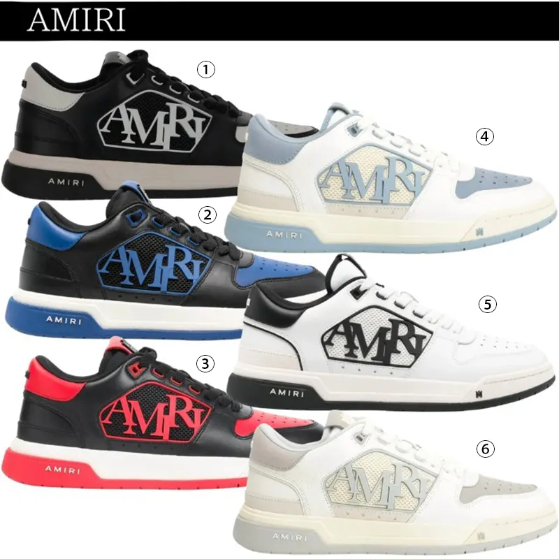 即日配送アミリ 並行輸入品 クラシックロー スニーカー 6色 am255188