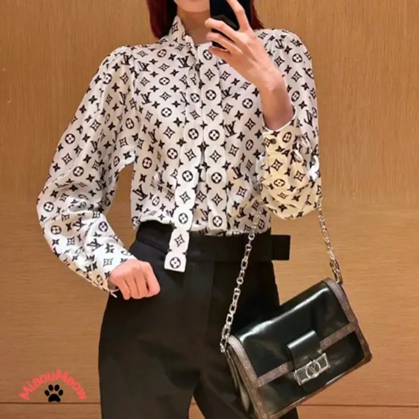 【上品で華やか♪】ルイヴィトン★モノグラムシルクシャツ コピー 1AHHJA