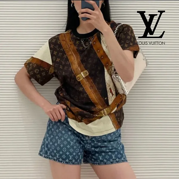 【お洒落♪】ルイヴィトン コピー★クルーネックTシャツ 1AGGLF