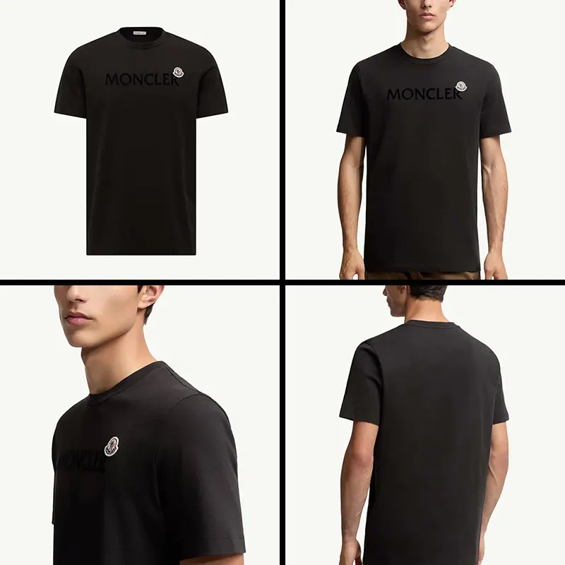 すぐ届くモンクレール メンズ Tシャツ パロディ 半袖 コットンジャージー 5色 mk20250801