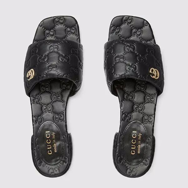 高品質グッチ ダブルG付き ウィメンズスライドサンダル 816330