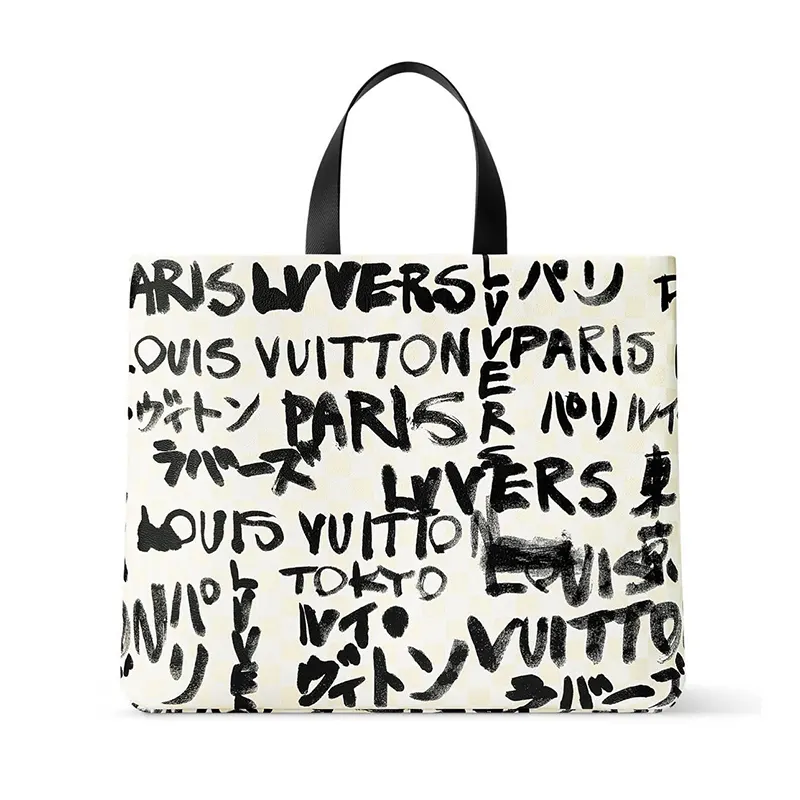 大人気新作 ルイヴィトン ショッパートートバッグ MM 偽物 NIGO ホワイト N40797