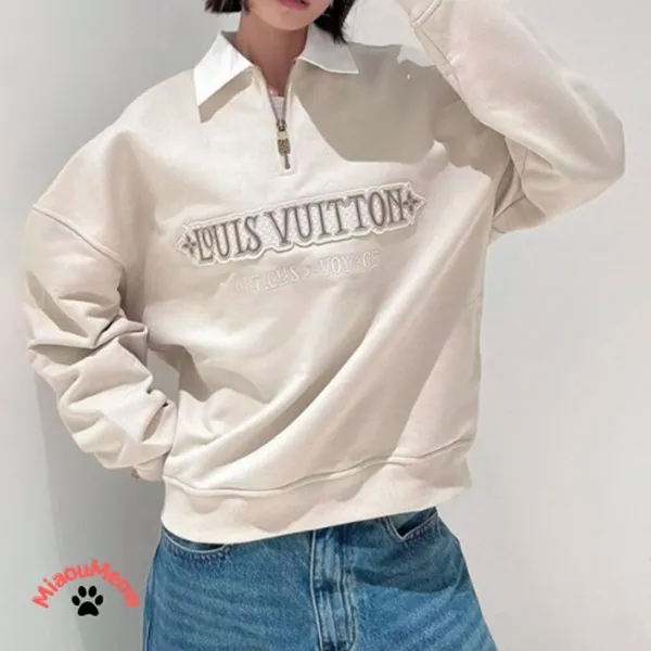 【一瞬でキマる。】ルイヴィトン ハーフジップスウェットシャツ 偽物 1AHW26