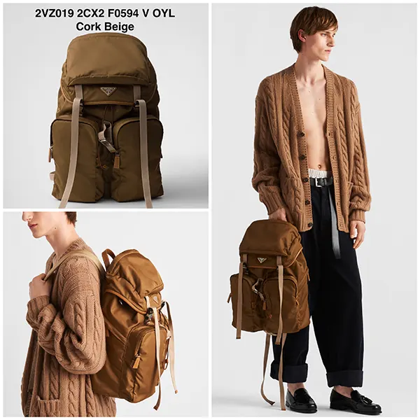 国内入手困難★プラダ Re-Nylonレザー バックパック 2VZ019 2DMG F0002 V OOL