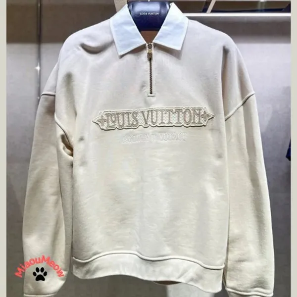 【一瞬でキマる。】ルイヴィトン ハーフジップスウェットシャツ 偽物 1AHW26