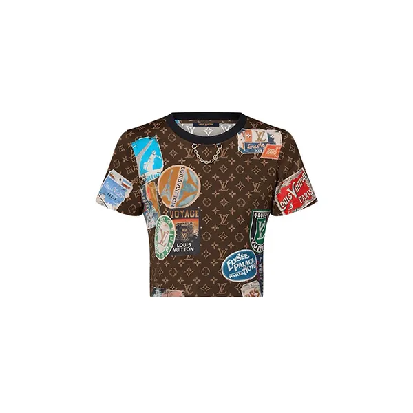 ☆可愛い丈とデザイン☆ルイヴィトン Tシャツ 偽物 エリゼパレスクロップトップ 1AFMYO