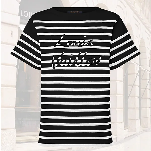 追跡付ルイヴィトン Tシャツ コピー シグネチャー ニットトップ 1AHX98