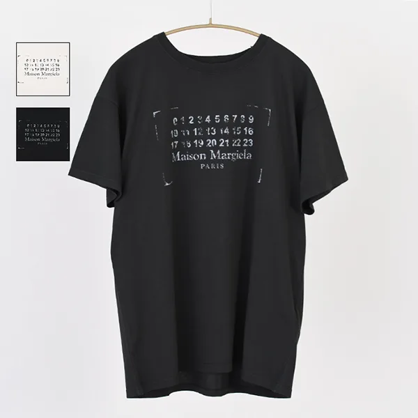 メゾンマルジェラ スタンプロゴ Tシャツ 偽物 S51GC0534S24575
