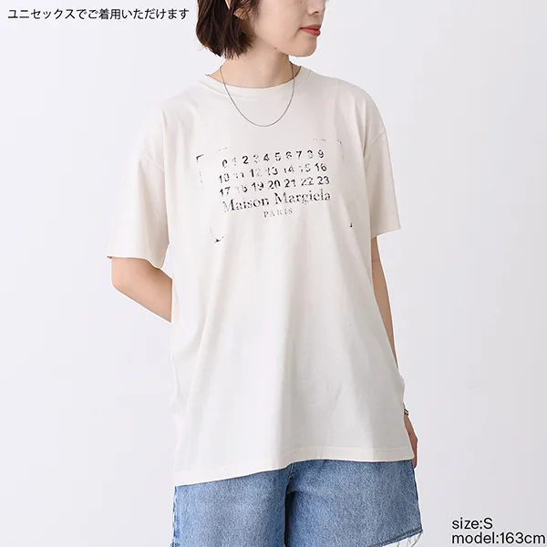 メゾンマルジェラ スタンプロゴ Tシャツ 偽物 S51GC0534S24575