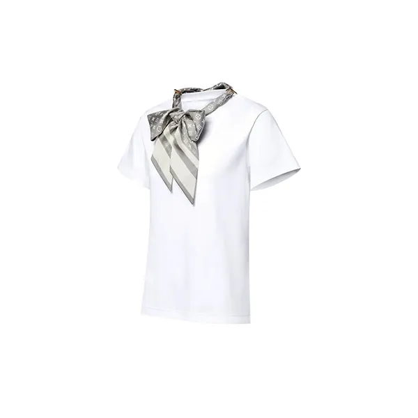 首元に差がつく一枚【ルイヴィトン コピー】Tシャツ シルクスカーフ付 1AIR42