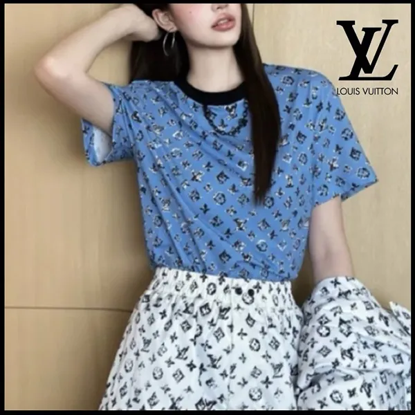 【チェーン付☆】ルイヴィトン グラフィックモノグラムTシャツ 偽物 1AIAL8