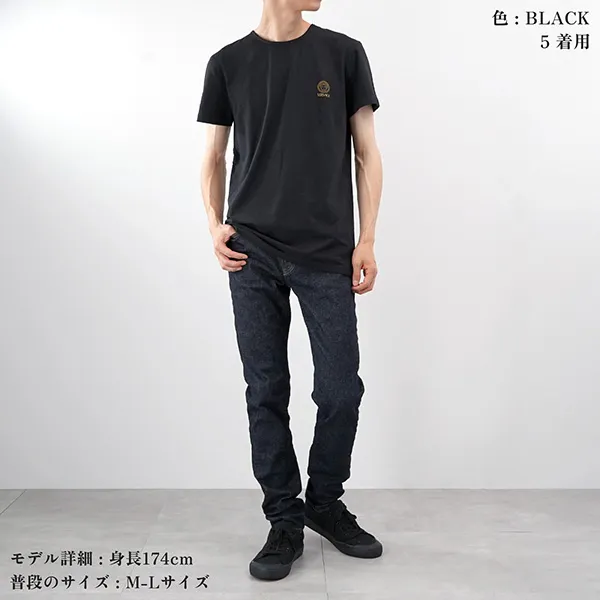 ヴェルサーチェ ヴェルサーチ クルーネック半袖Tシャツ コピー AUU01005