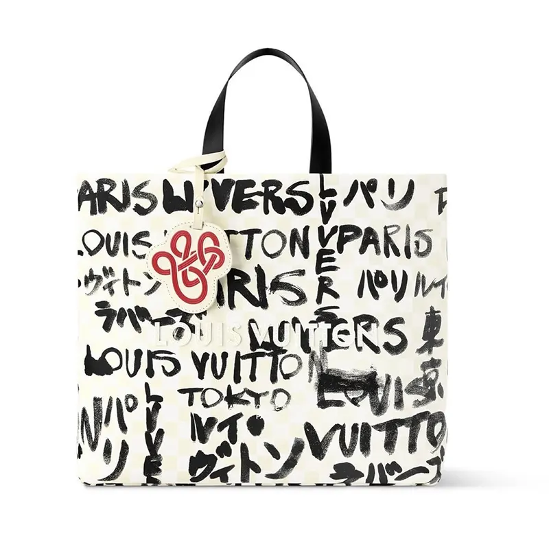 大人気新作 ルイヴィトン ショッパートートバッグ MM 偽物 NIGO ホワイト N40797