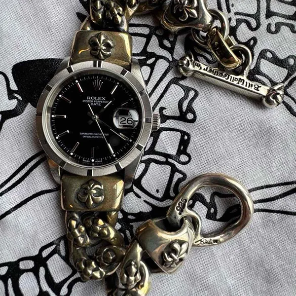 早い者勝ちクロムハーツ bill wall leather ウォッチブレス 925 ロレックス アンティーク 2591036