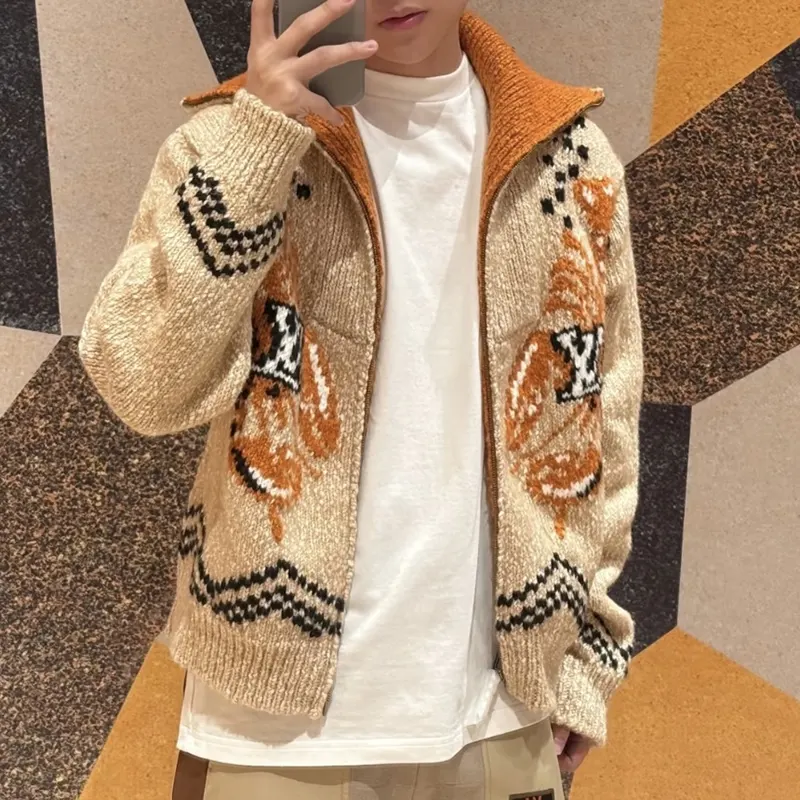 人気商品★関税込ルイヴィトン x NIGO コラボ ジップニットブルゾン コピー商品 1AIM54