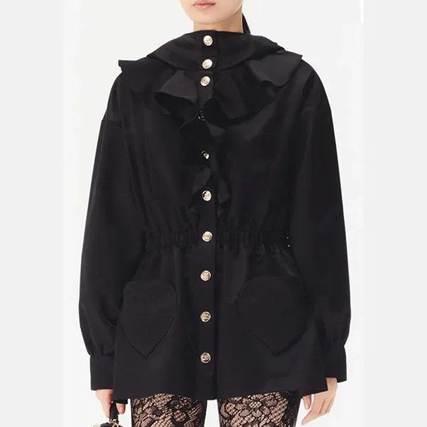 25/26AW しなやかな光沢♡【シャネル】シルクサテンパーカー 偽物 P80435-V72785-94305