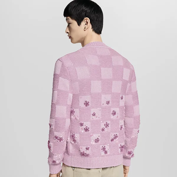 お洒落に★ルイヴィトン LV x NIGOコラボ ダミエ カーディガン 1AIMA