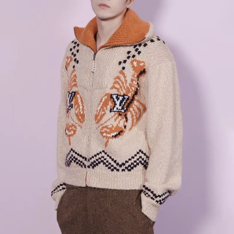 人気商品★関税込ルイヴィトン x NIGO コラボ ジップニットブルゾン コピー商品 1AIM54