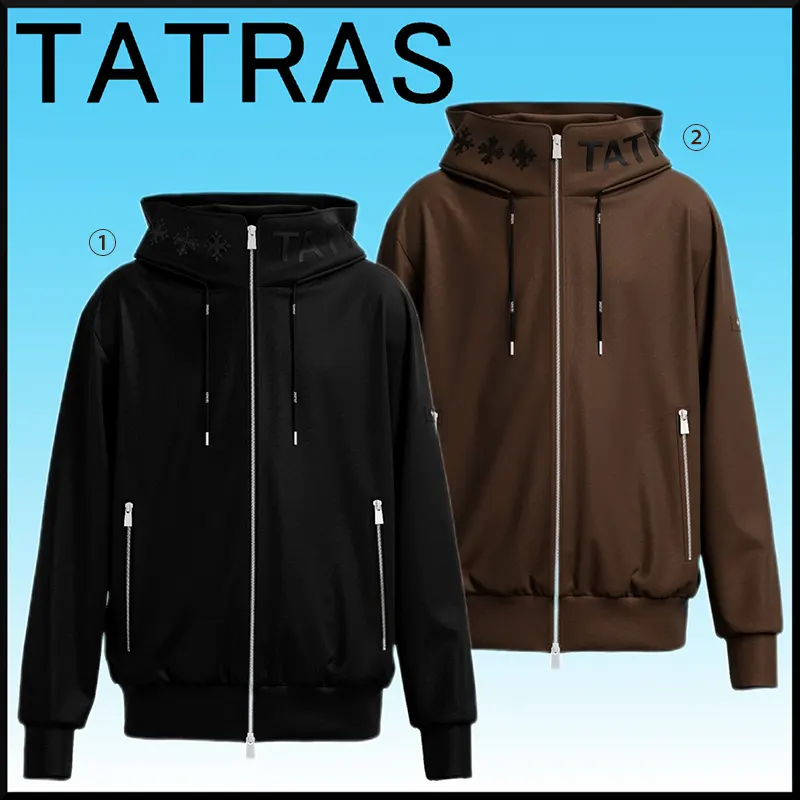 タトラス 偽物 BARBIO バルビオ ジップアップフーディー★ロゴ 2色 ta1596625