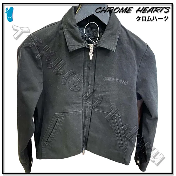 大人気★即完売必至＋クロムハーツ＋ レター デニム ジャケット JACKET DAGGER ZIP 25918