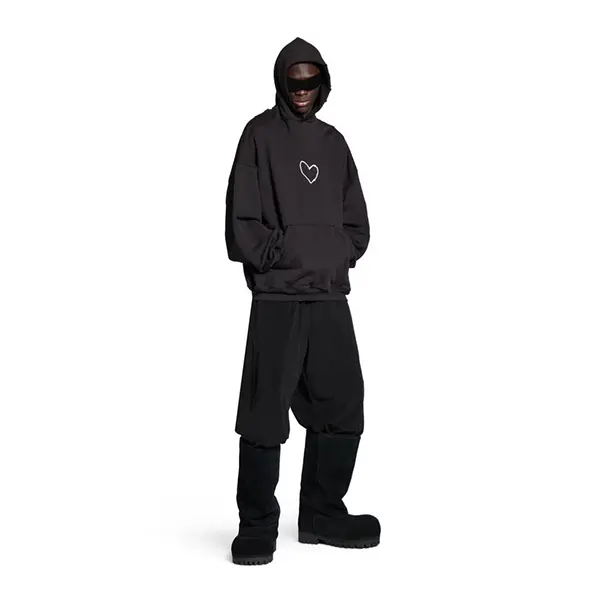注目度抜群！バレンシアガ Lovey Hoodie Oversized コットン パーカー 739024TQVV99034